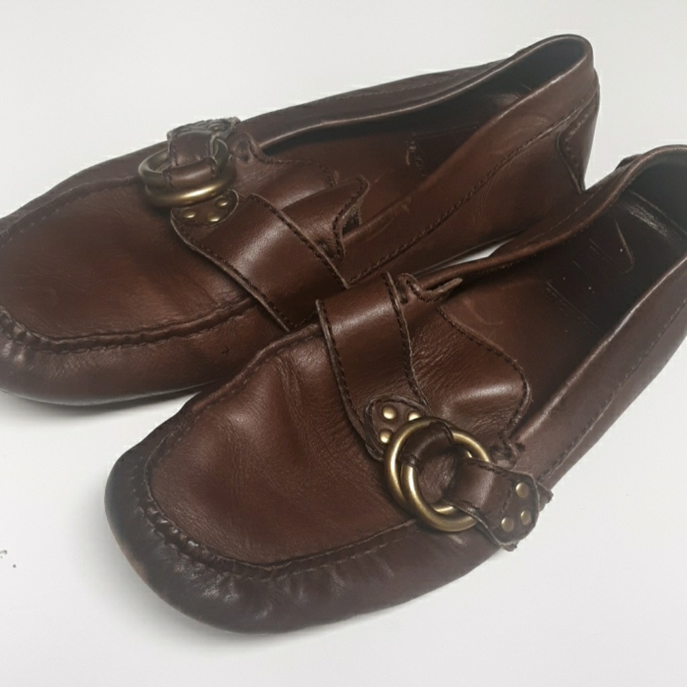 Frye Mens leather loafers size 9.5